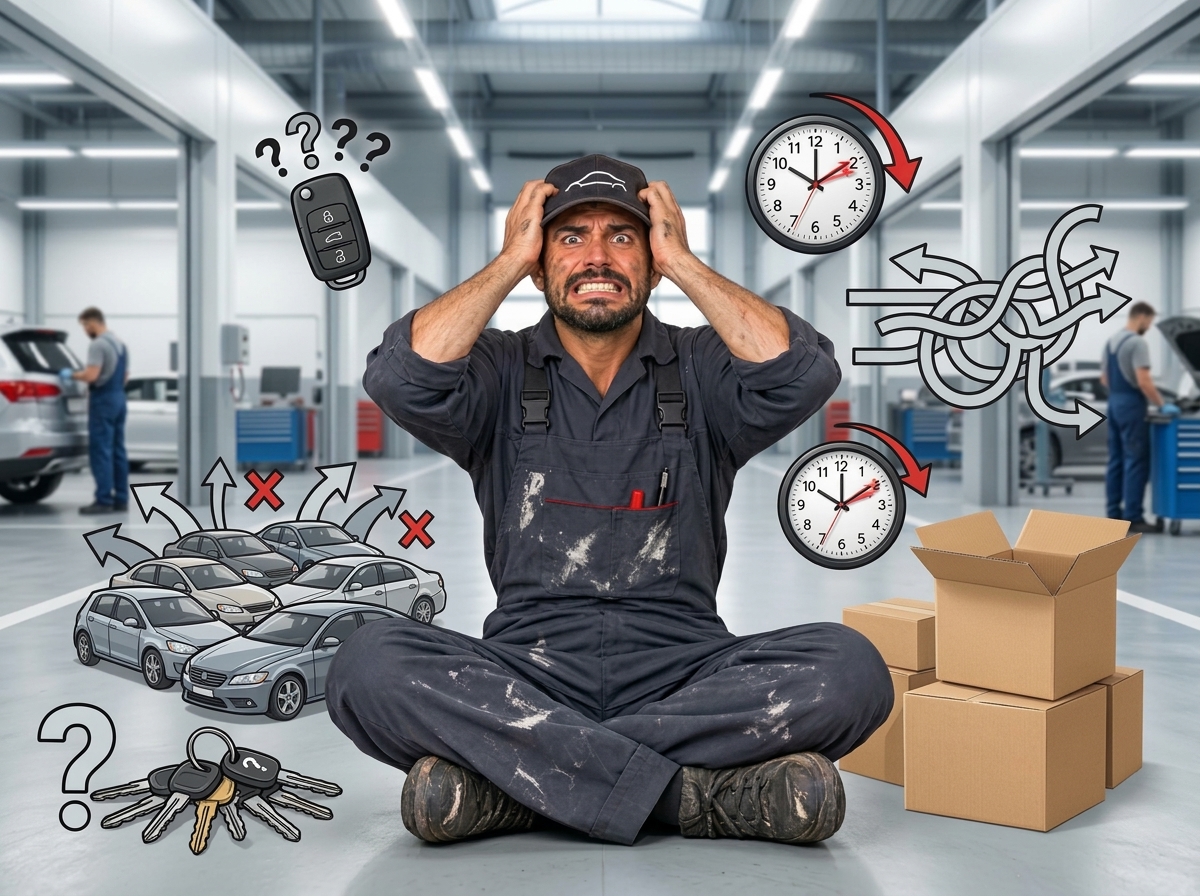 Technicien carrossier sous le stress des habitudes et freins en atelier